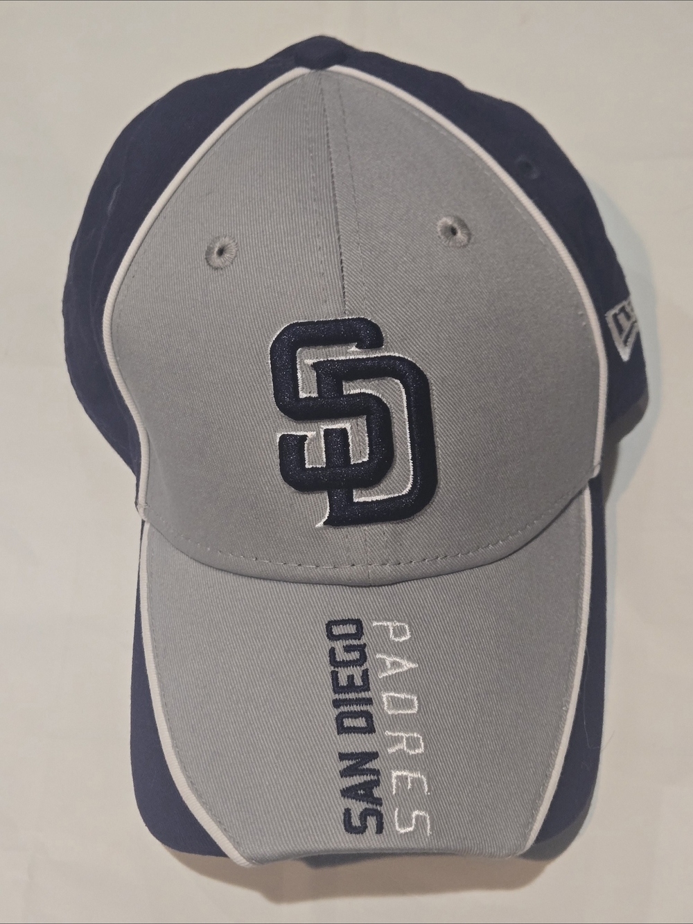 New Era 9FORTY San Diego Padres MLB Adjustable Cap Hat One Size Gray/Navy